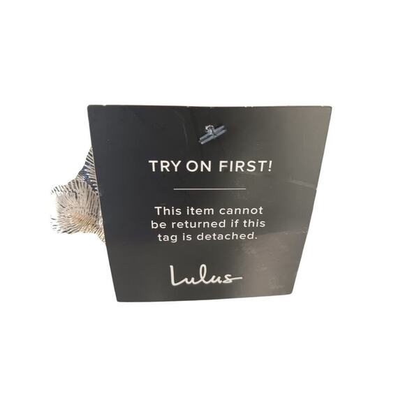 New Lulus XS Navy Blue Floral Embroidered Lace Trim Mini Dress Party - Picture 16 of 16